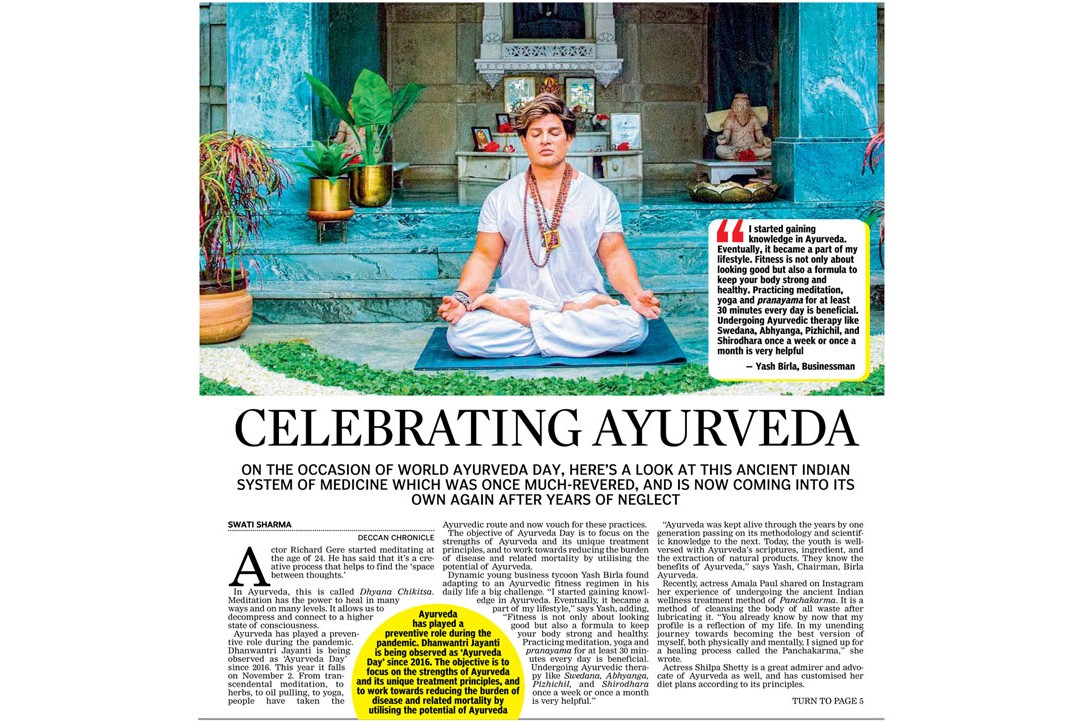 Celebrate Ayurveda with Mr. Yash Birla